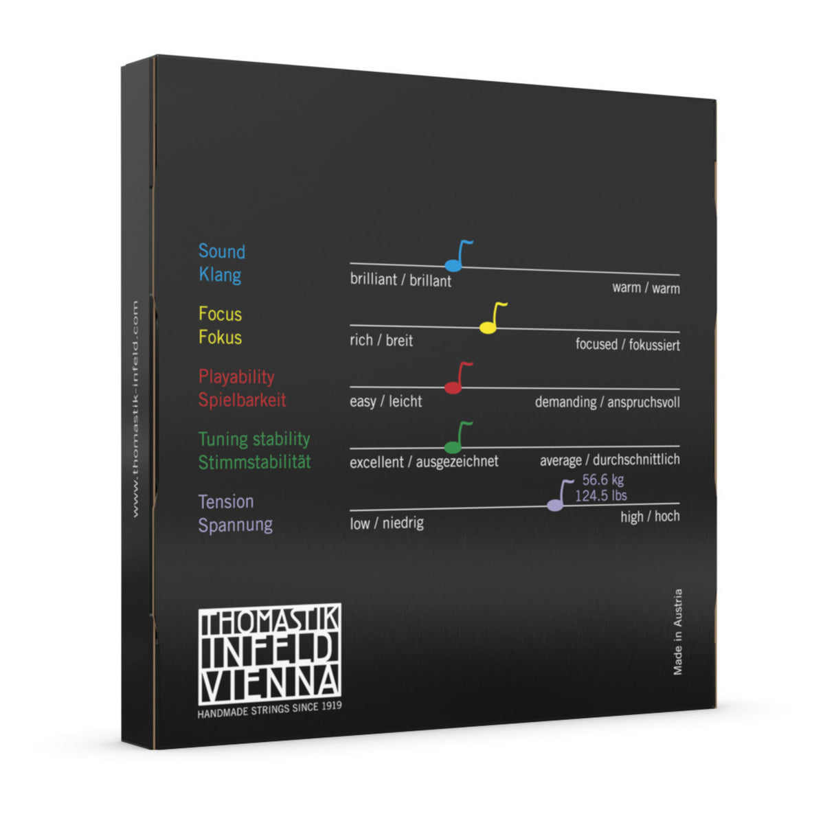 Thomastik-Infeld Celloer-strenger Spirocore spiralkjerne - Medium (S31)