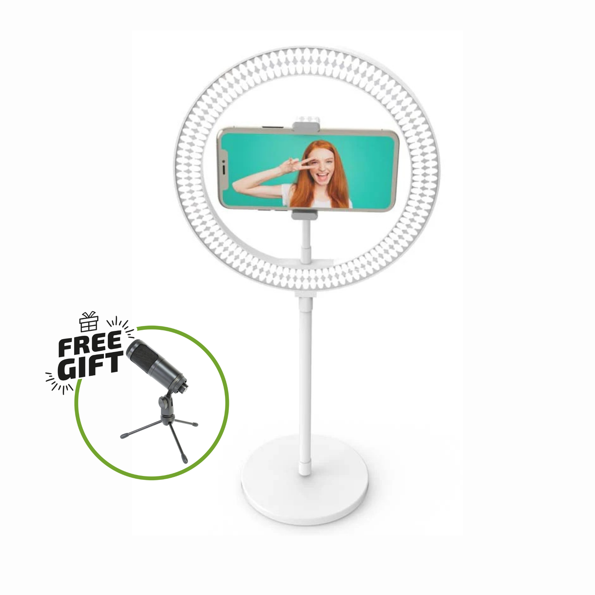 Digipower My Story 10" Desktop Ringlight med fjernkontroll + Gratis gave