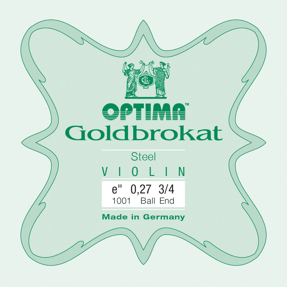 Optima Goldbrokat E-streng til fioliner 3/4, 0,27 mm, kule
