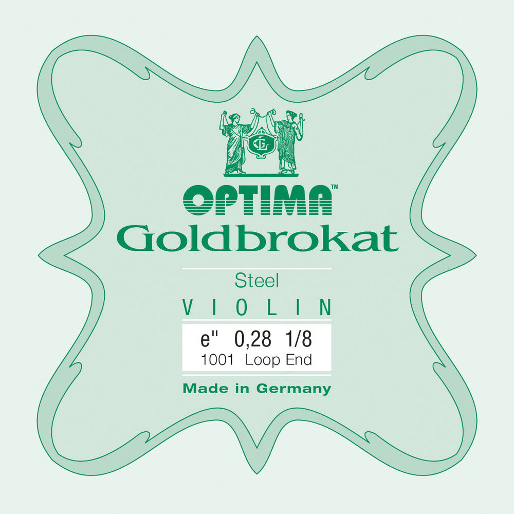 Optima Goldbrokat E-streng 1/8-fiolin, 0,28 mm, løkke