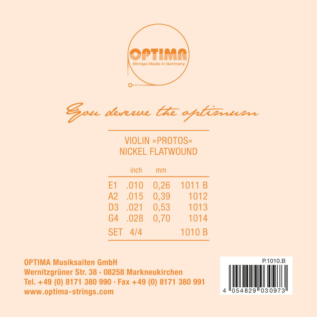 Optima Fioliner-strenger PROTOS – sett