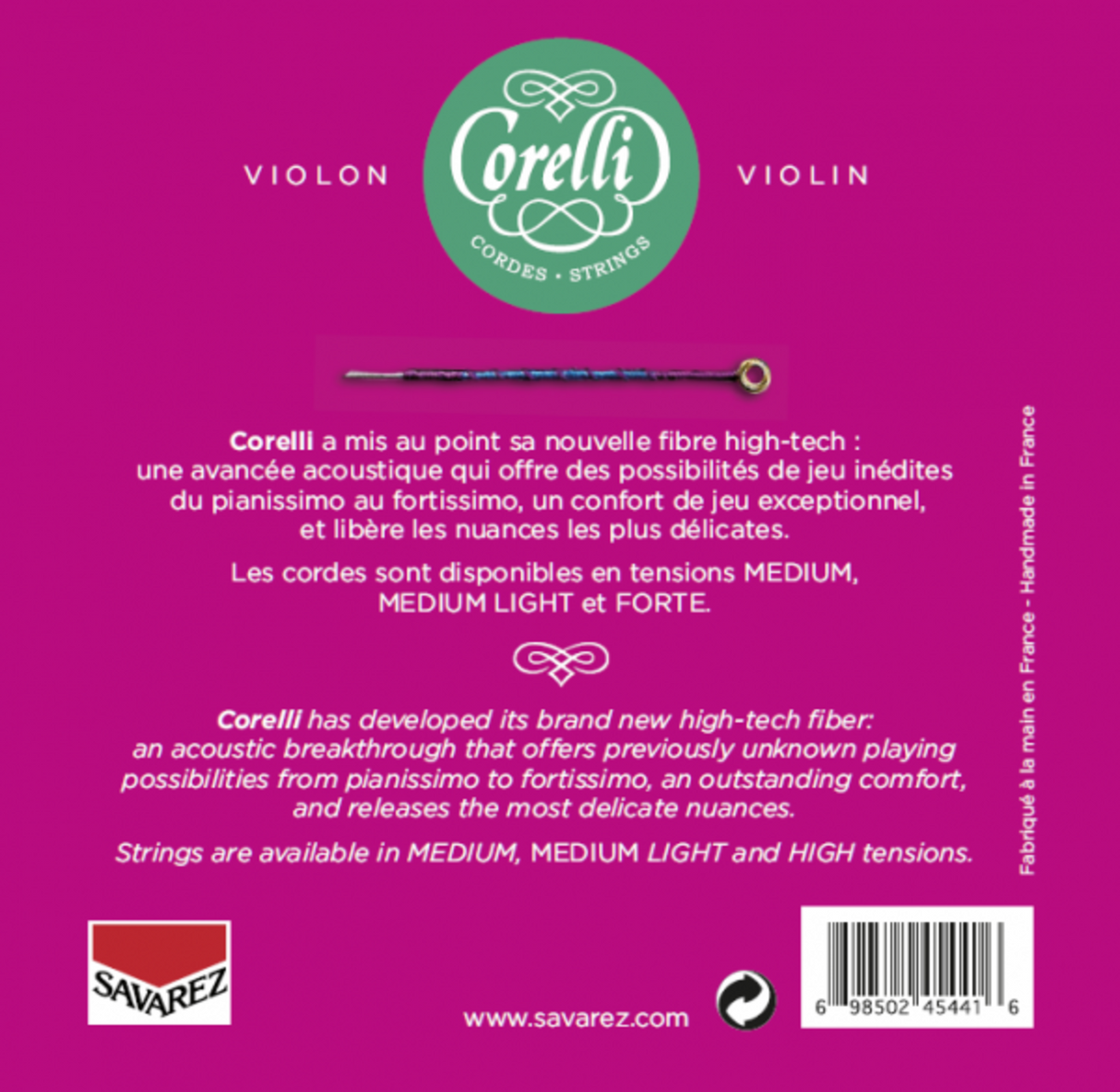 Corelli Fioliner-strenger Cantiga - Medium-light (900ML)