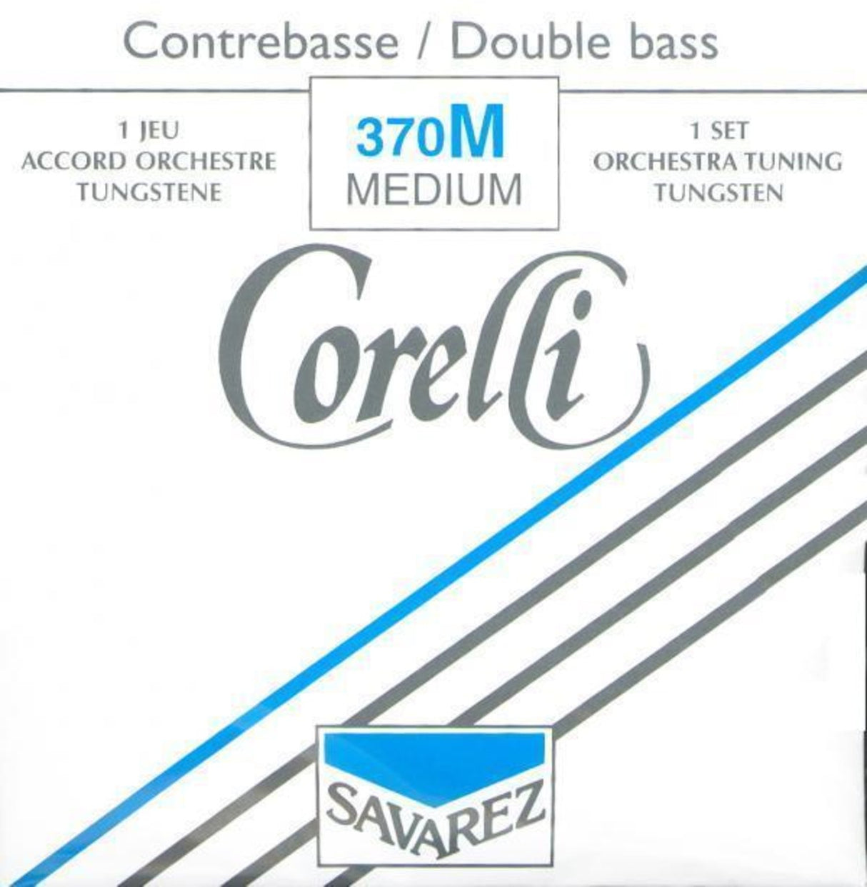 Corelli kontrabass-strenger orkesterstemming wolfram - Ekstra sterk (372TX)