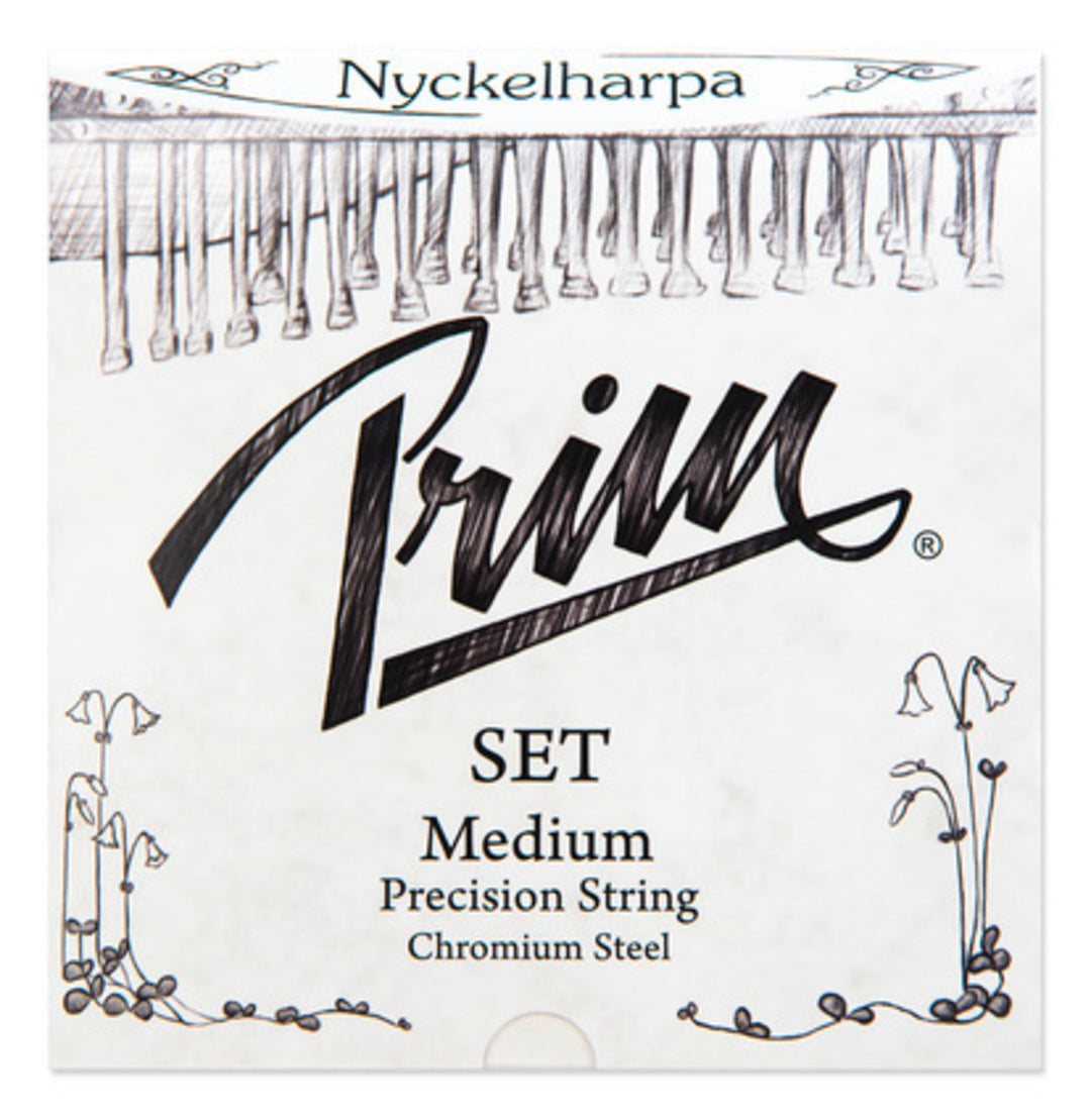 Prim nyckelharpa-strenger kromstål - Sett (Medium)