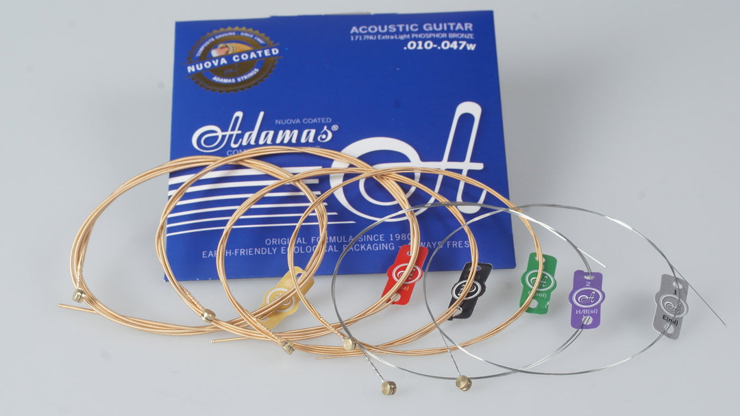 Adamas strenger til akustisk gitar Nuova phosphor bronze coated - Også egnet for personer med allergi (1717NU)