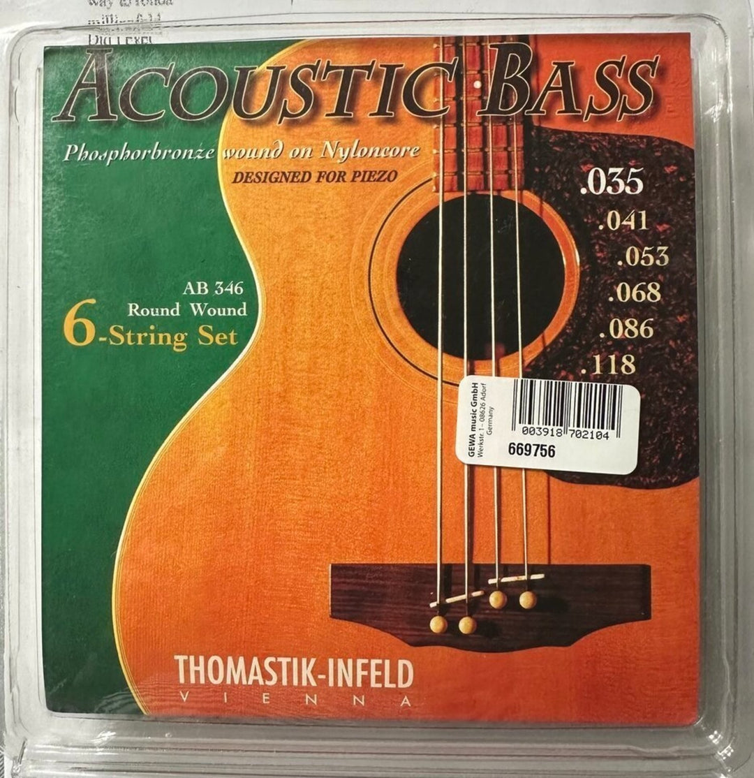 Thomastik-Infeld strenger for akustisk bass Phosphor Bronze - Sett (6-strengs)