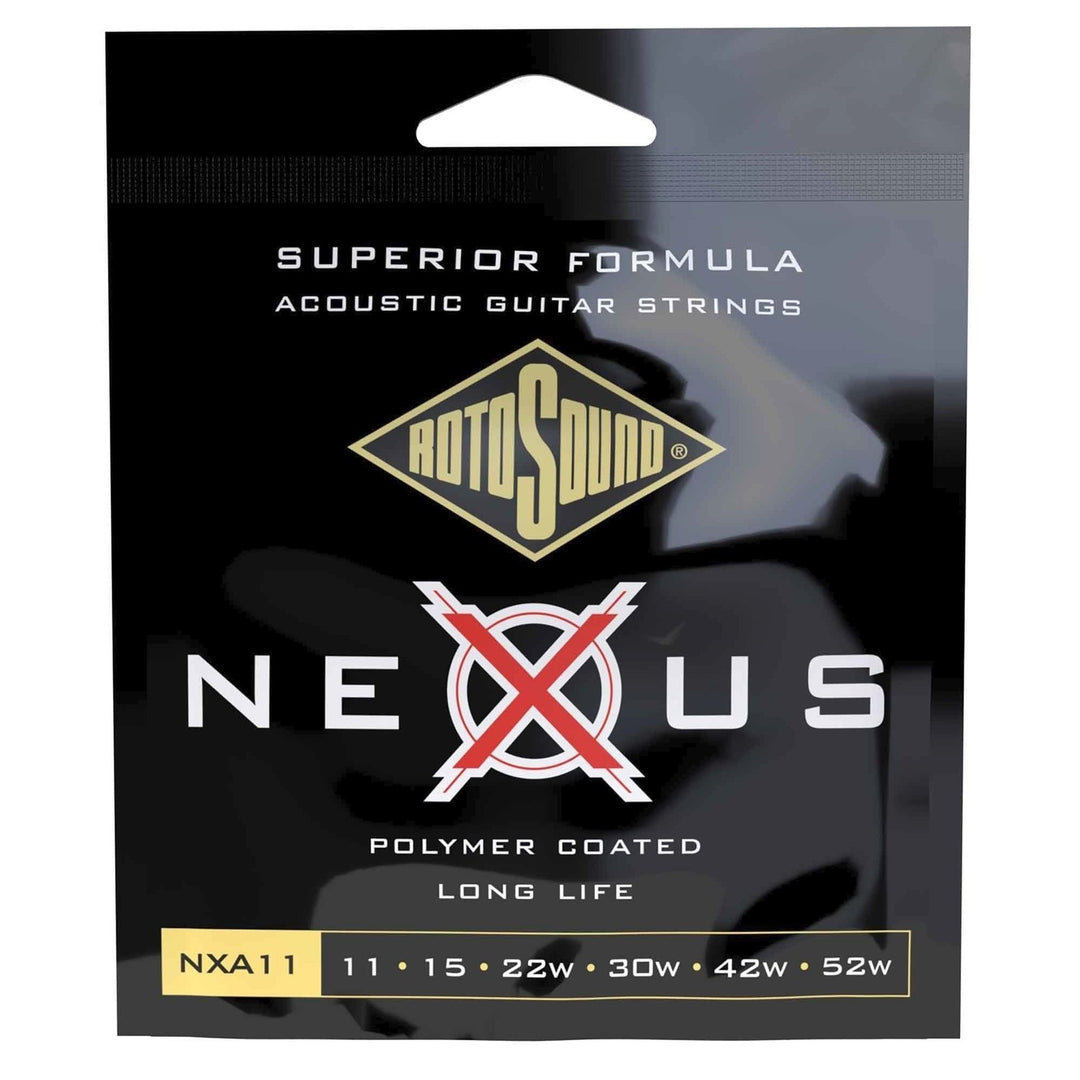 Rotosound strenger for akustisk Gitarer Nexus Coated – sett Light 11-52 (NXA11)