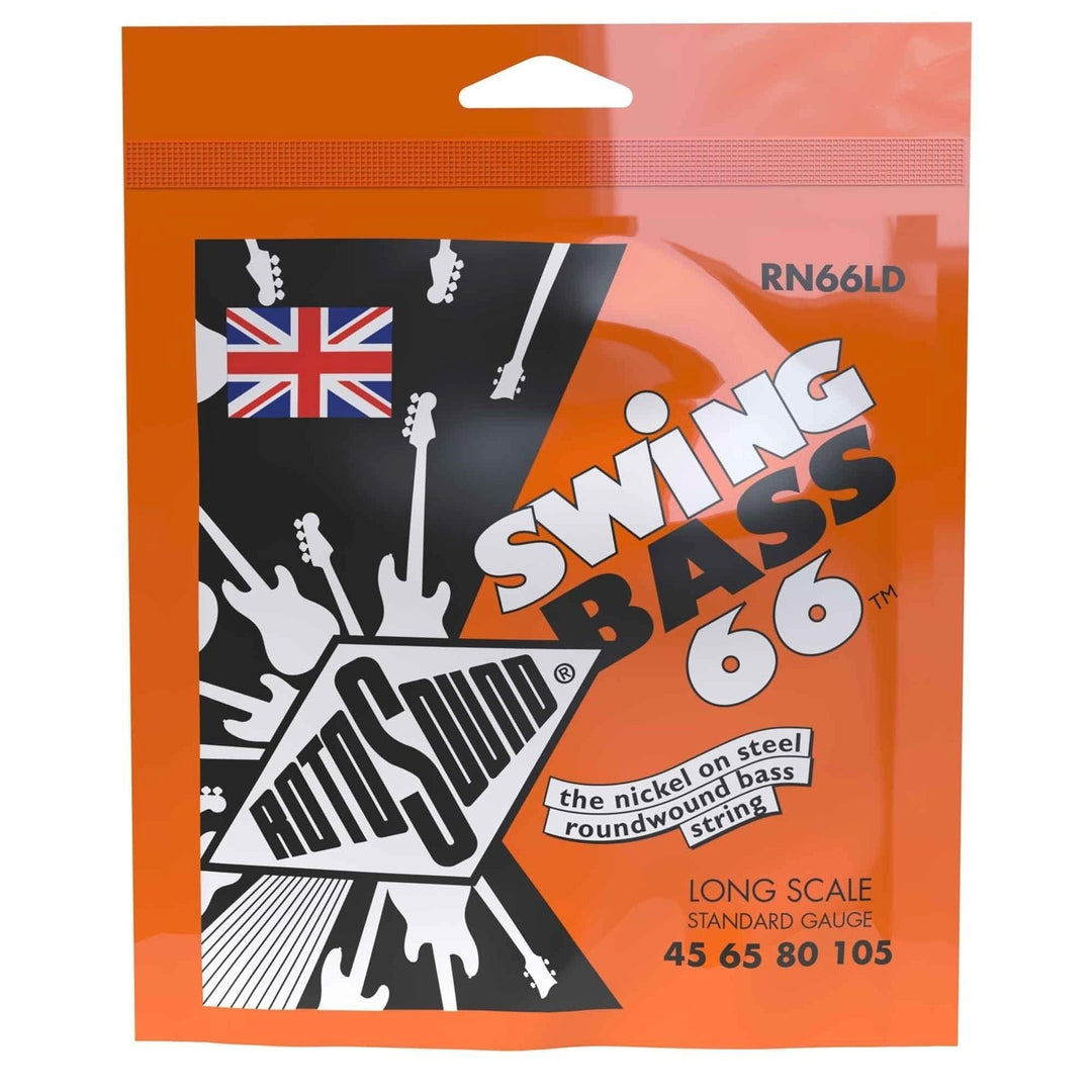 Rotosound elbass-strenger Swing Bass 66 - Sett 4-strengers Nickel Standard Light 45-100 (RN66LD)