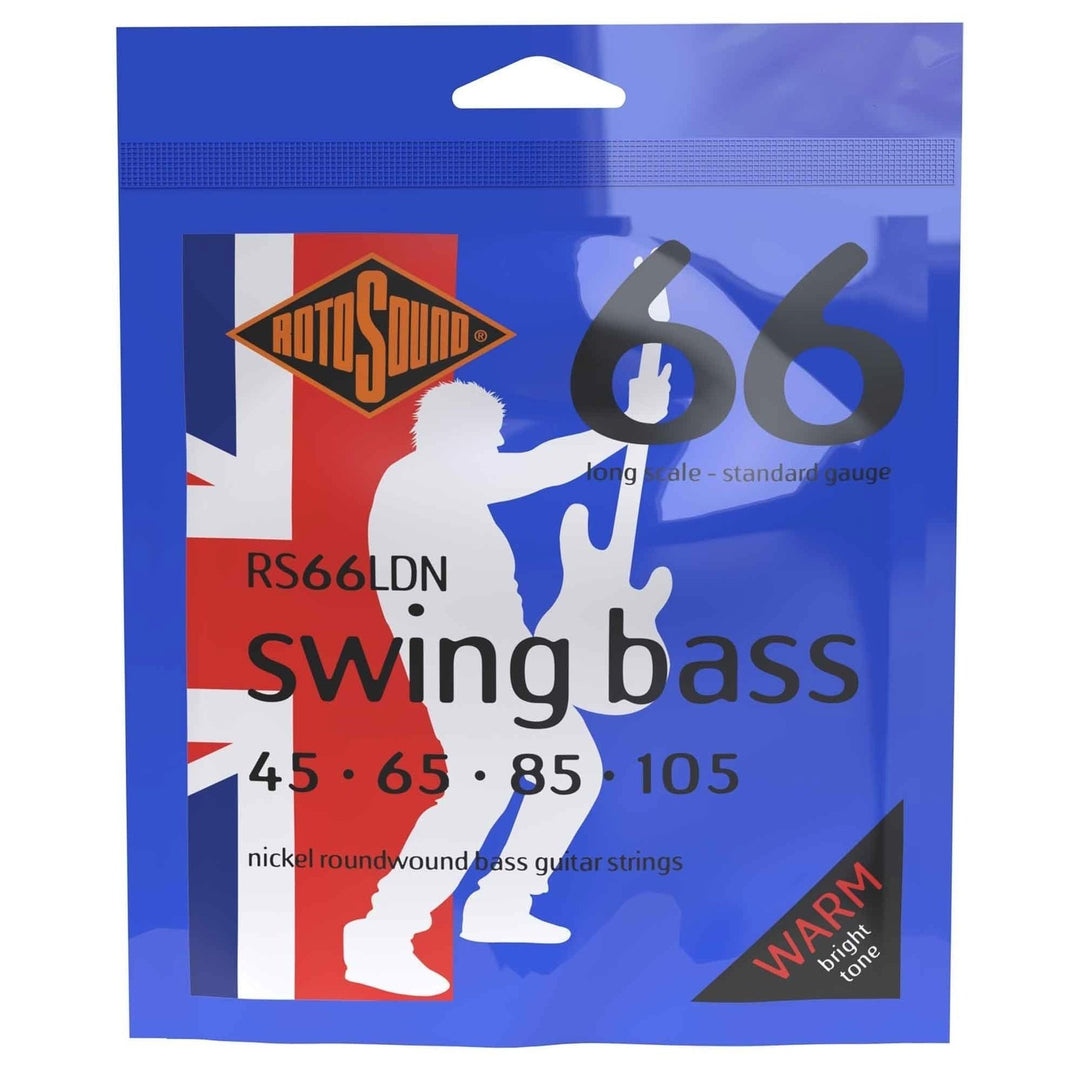 Rotosound elbass-strenger Swing Bass 66 - Sett 4-strengers Nickel Standard 45-105 (RS66LDN)