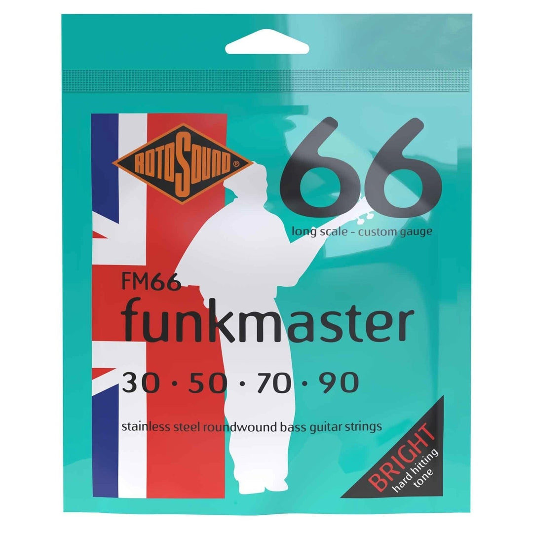 Rotosound elbass-strenger Swing Bass 66 - Sett 4-strengers FUNKMASTER Custom 30-90 (FM66)