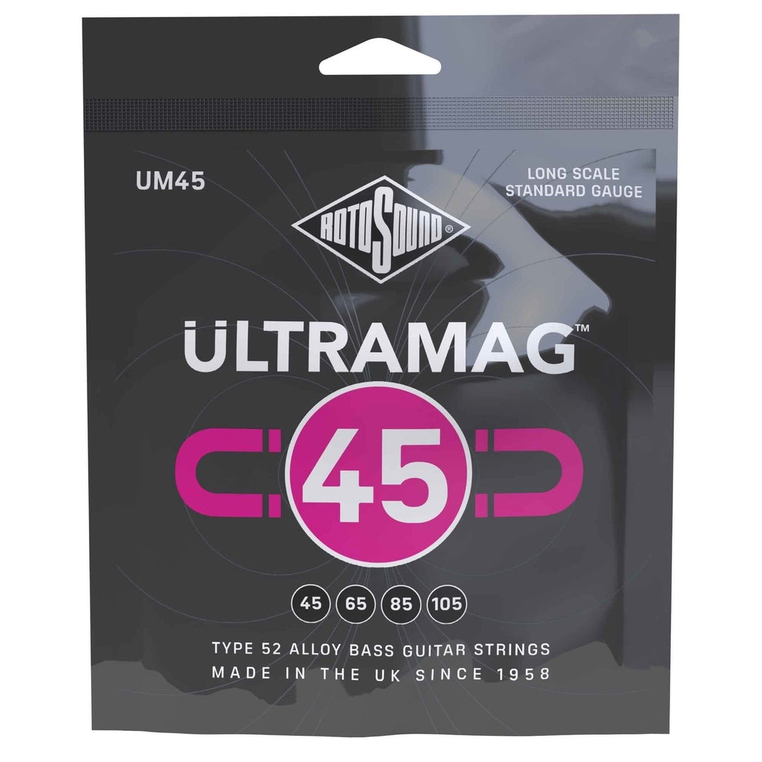 Rotosound E-bass-strenger Ultramag - Sett 4-streng Standard 45-105 (UM45)