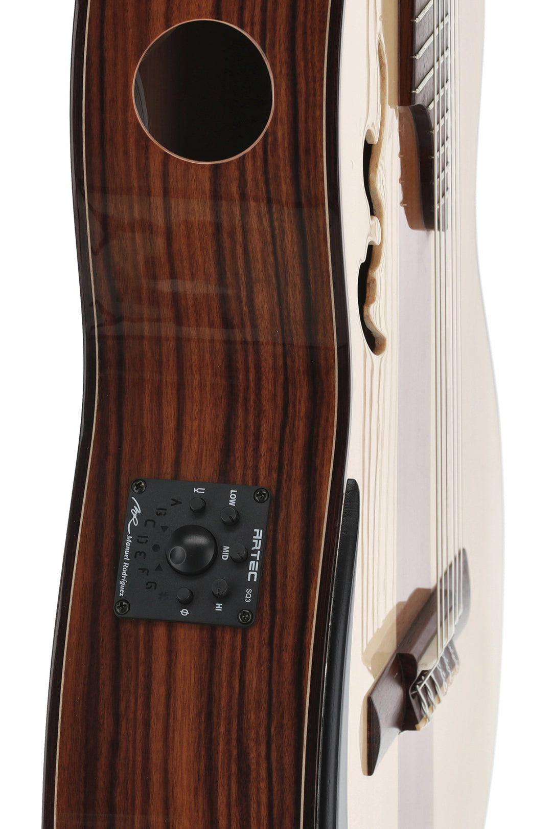 Manuel Rodriguez elektroakustisk Café Cortado Cutaway - Santos palisander (glans)
