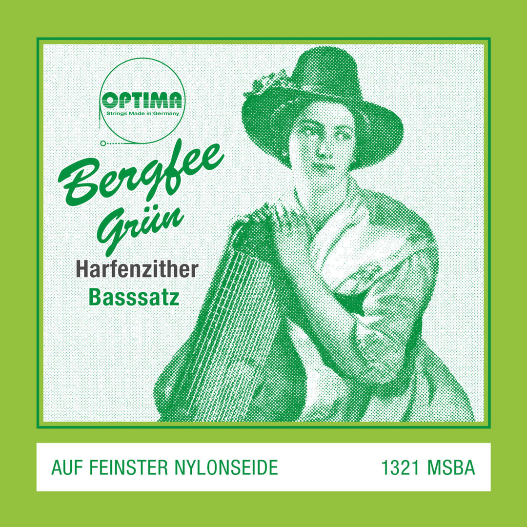Optima strenger for sitar Harp/air resonance sitar nylon grønn 1321 – bass-sett (1321.MSBA)