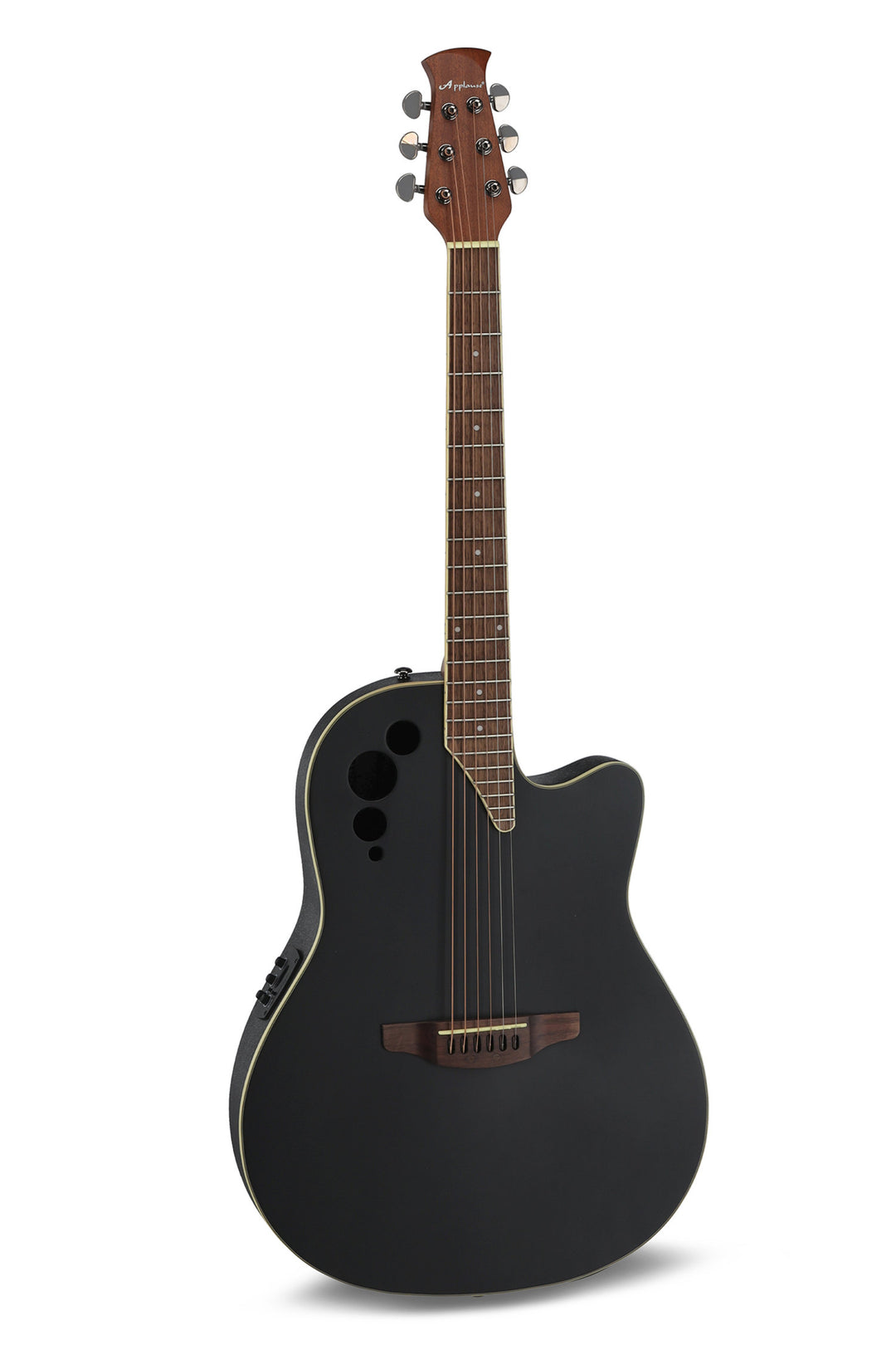 Applause E-akustisk Gitarer AE44II Mid Cutaway - Svart satin (AE44-5S)