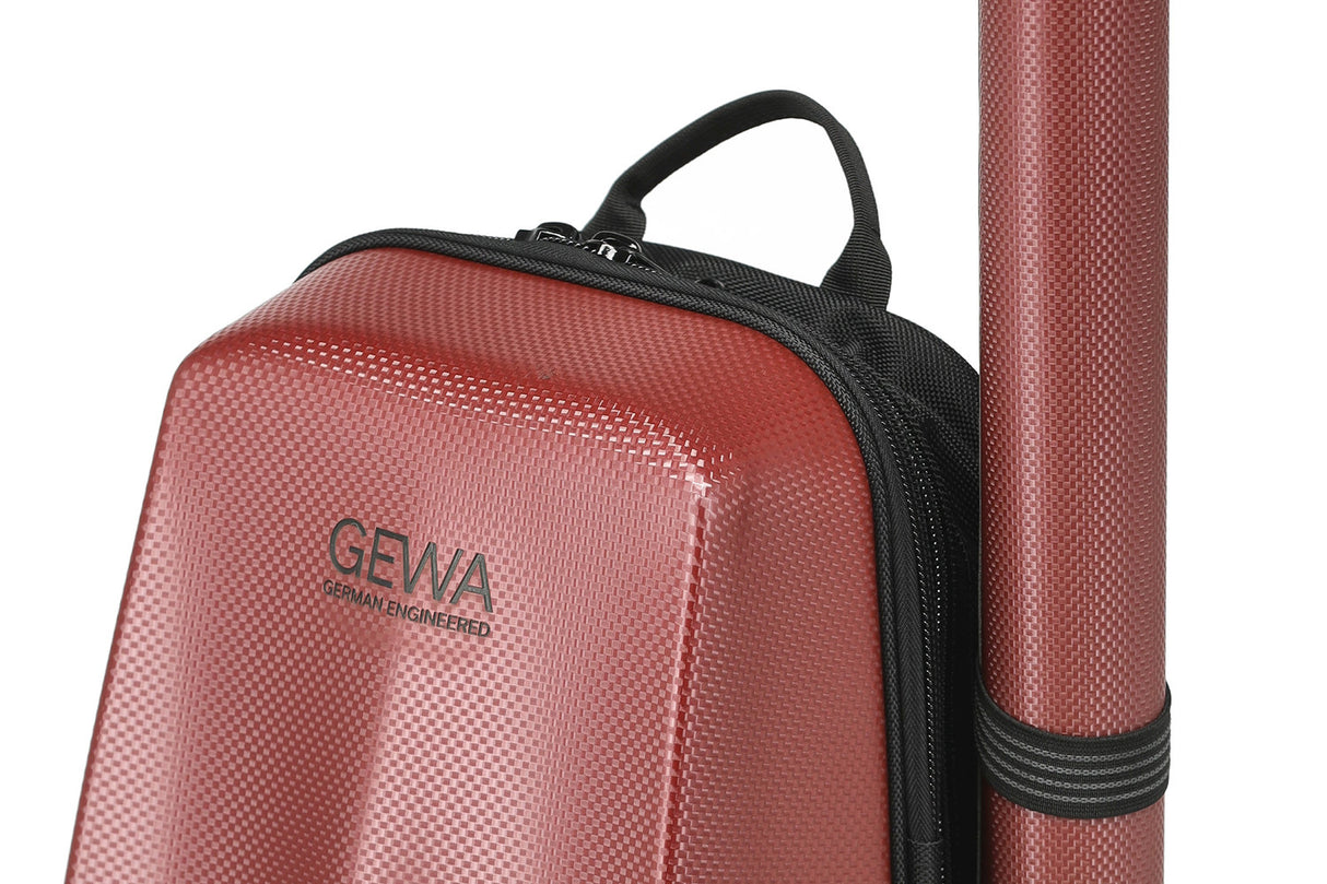 GEWA ryggsekk for Fioliner-etui Space Bag - Red 4/4 - 3/4 (33 x 67 (med bueetui 79 ) x 19 cm)