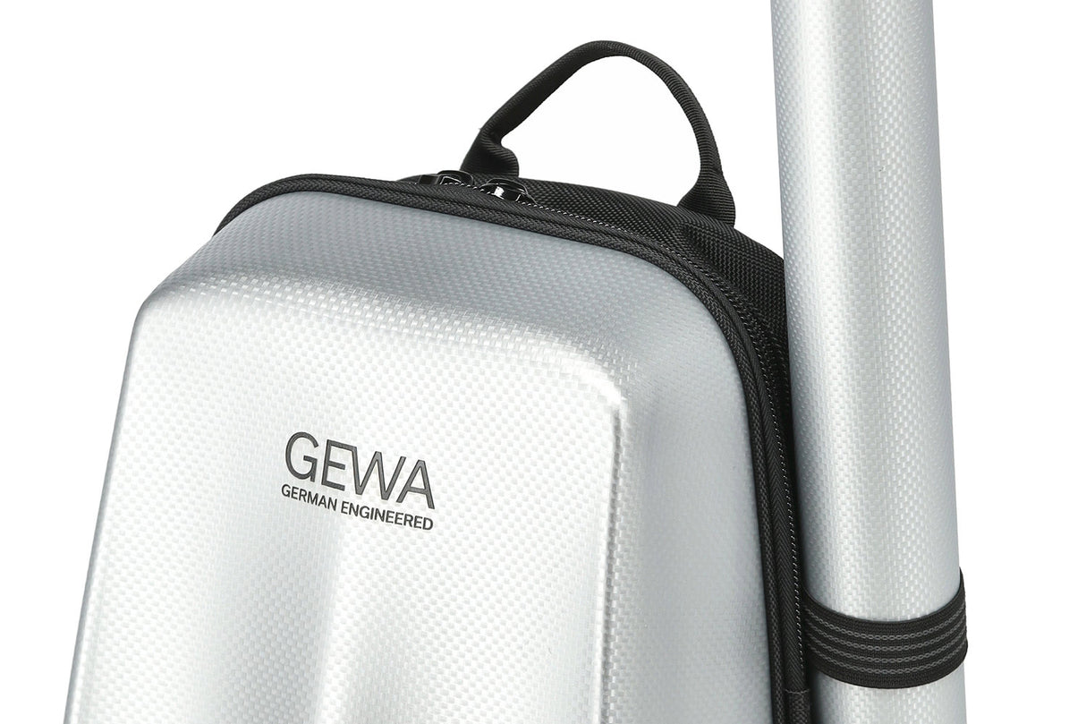 GEWA ryggsekk for Fioliner-etui Space Bag - Silver 4/4 - 3/4 (33 x 67 (med bueetui 79 ) x 19 cm)