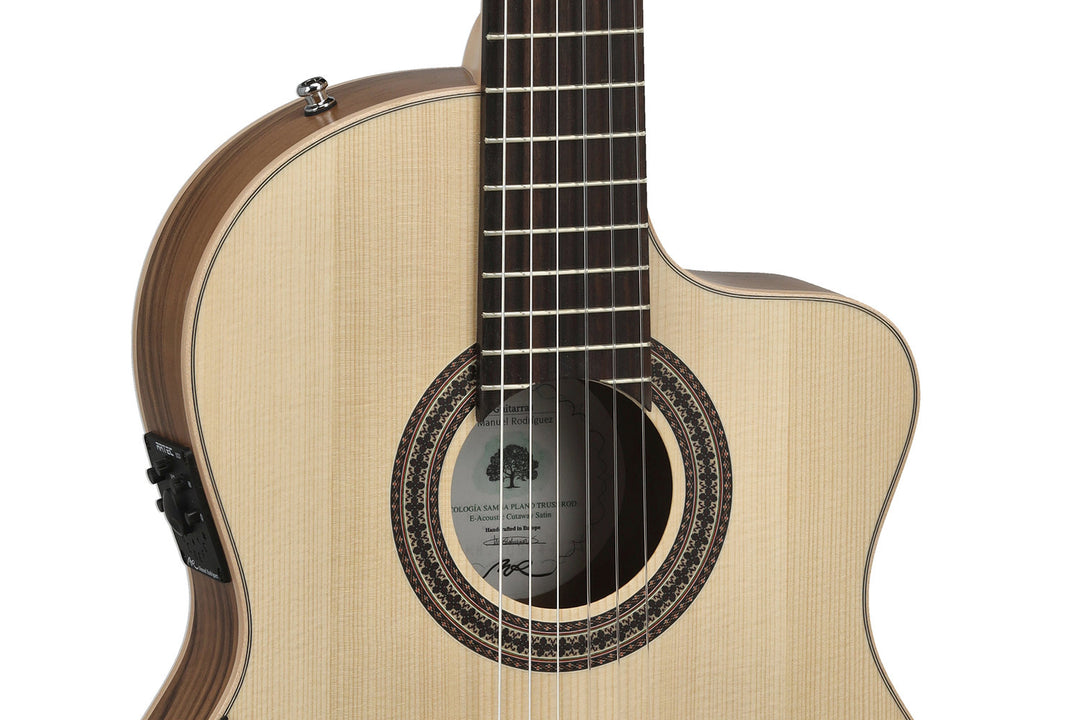 Manuel Rodriguez ECOLOGÍA-serien Samba elektroakustisk - E-Acoustic Samba Plano (cutaway, truss rod)