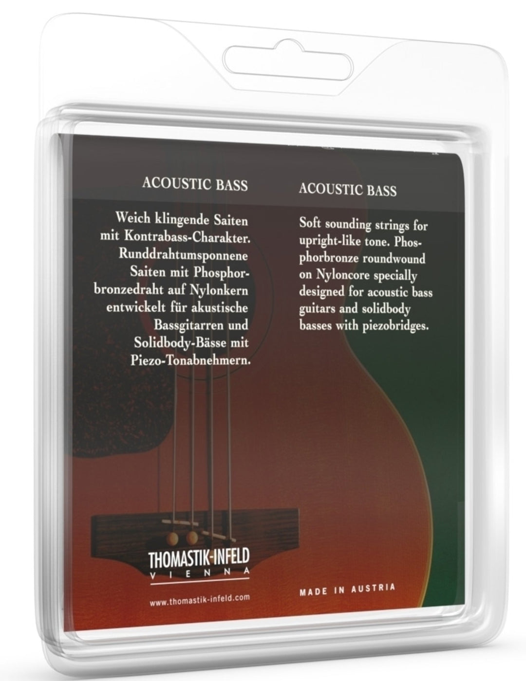 Thomastik-Infeld strenger til akustisk bass Phosphor Bronze - sett (4-strengs)