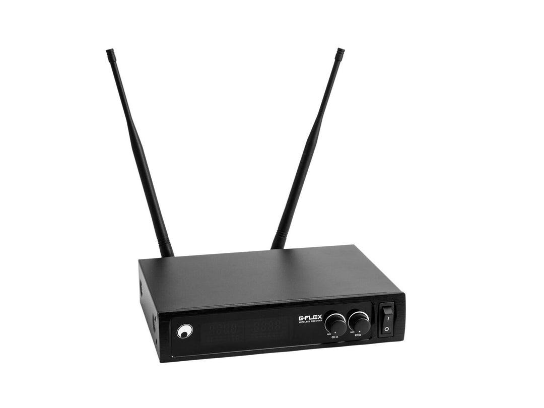 OMNITRONIC UHF E-FLEX 2, trådløst mikrofonsystem 823-832/863-865 MHz