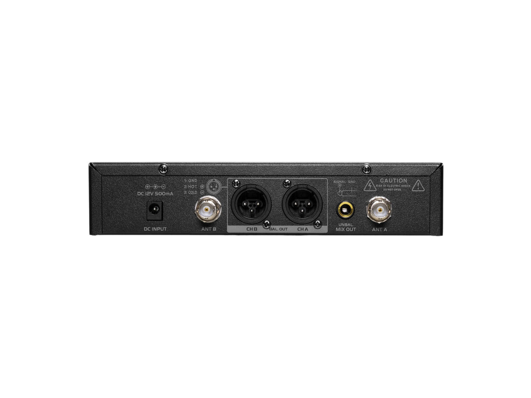 OMNITRONIC UHF E-FLEX 2, trådløst mikrofonsystem 823-832/863-865 MHz