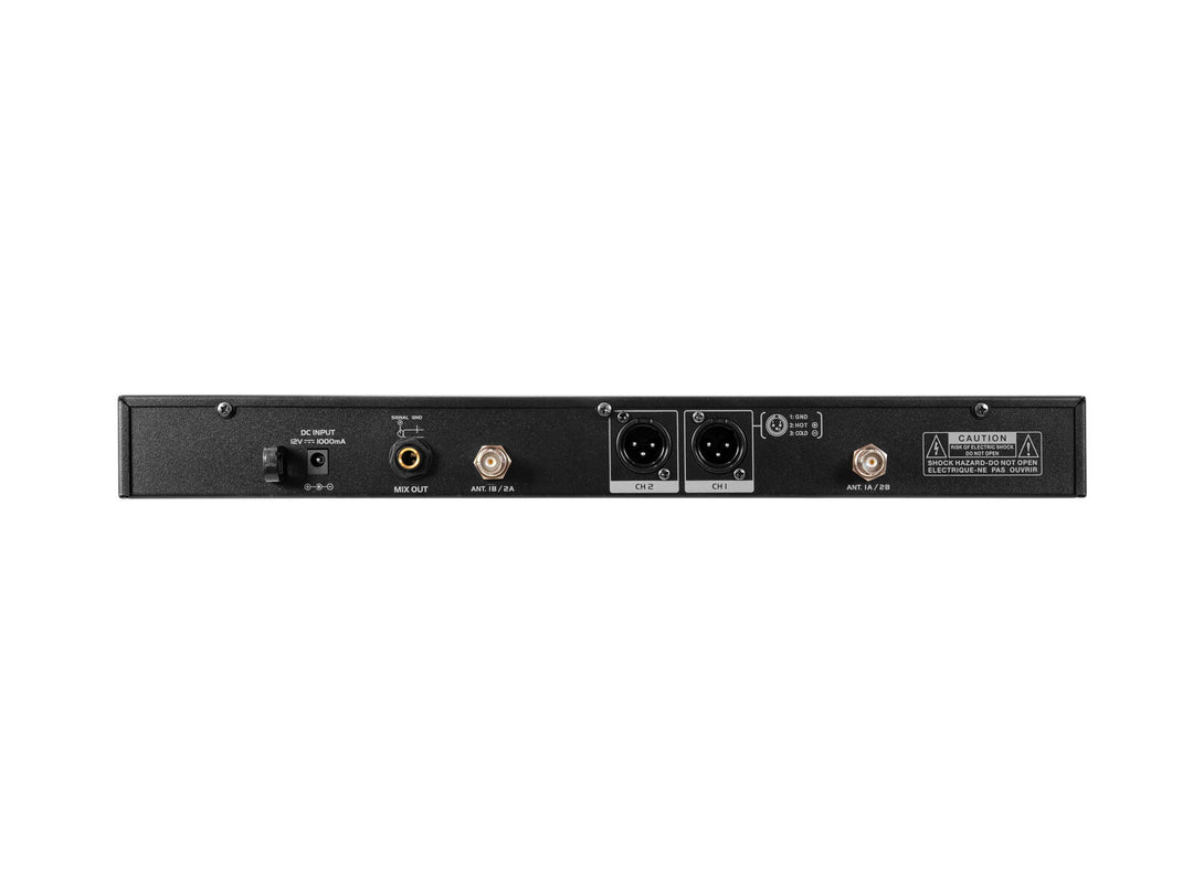 OMNITRONIC UHF-602 2-kanals trådløst mikrofonsystem 520-554 MHz