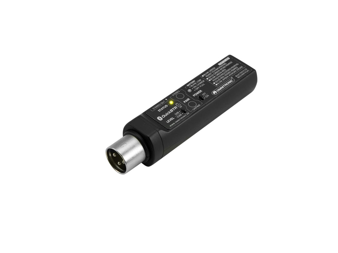 OMNITRONIC QuickBTR-5.0 XLR Aptx Bluetooth 5.0-mottaker