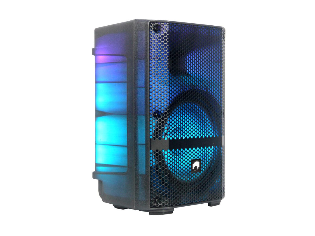 OMNITRONIC MSE-8+ batteridrevet Party-høyttaler med LED-effekter