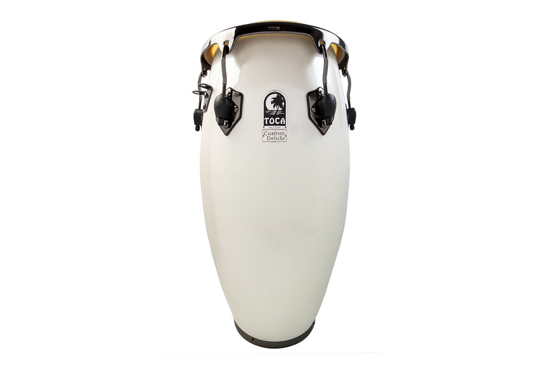 Toca Conga Fiberglass Magarita Blanca, Black Chrome - Conga (4611-3/4FMB)