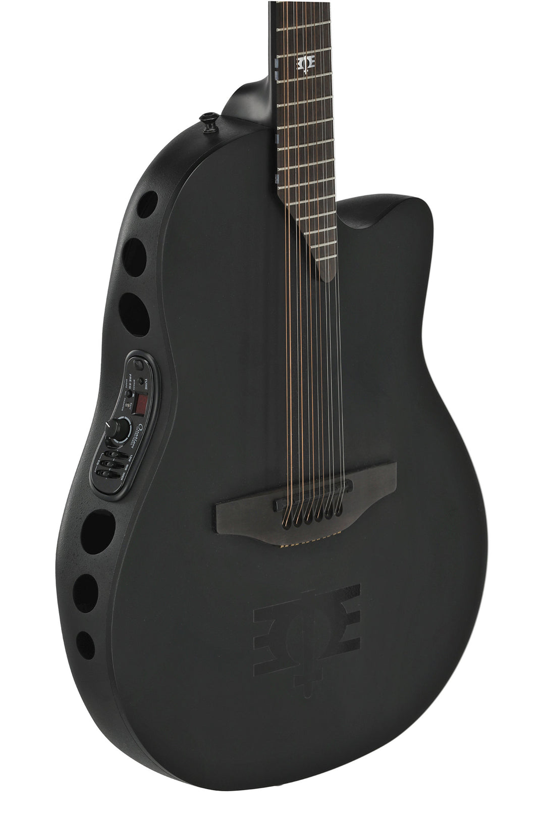 Adamas E-Acoustic Gitarer 1598-MEIII Melissa Etheridge Signature Mid Cutaway 12-string - Black Satin (1598-MEIII)