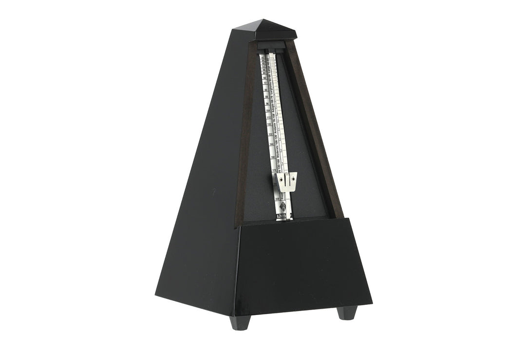 Wittner metronom i pyramideform - Svart høyglans 806