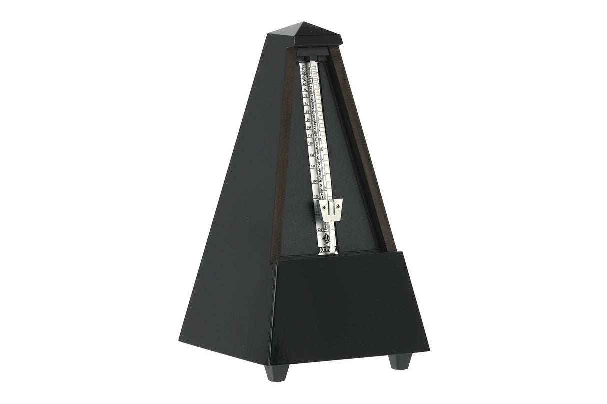 Wittner metronom i pyramideform - Svart høyglans 806