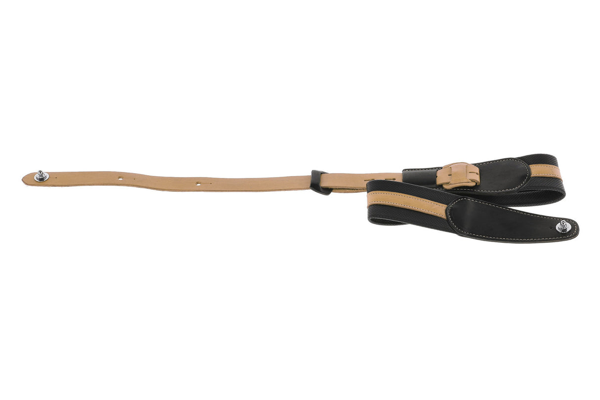 GEWA Gitarer-reimer Prestige 65 polstret Security Locks - svart perforert/brun