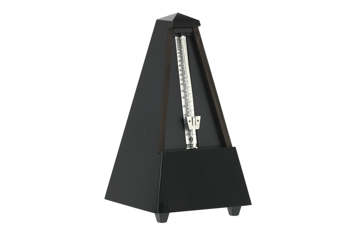 Wittner metronom i pyramideform - Svart høyglans 806
