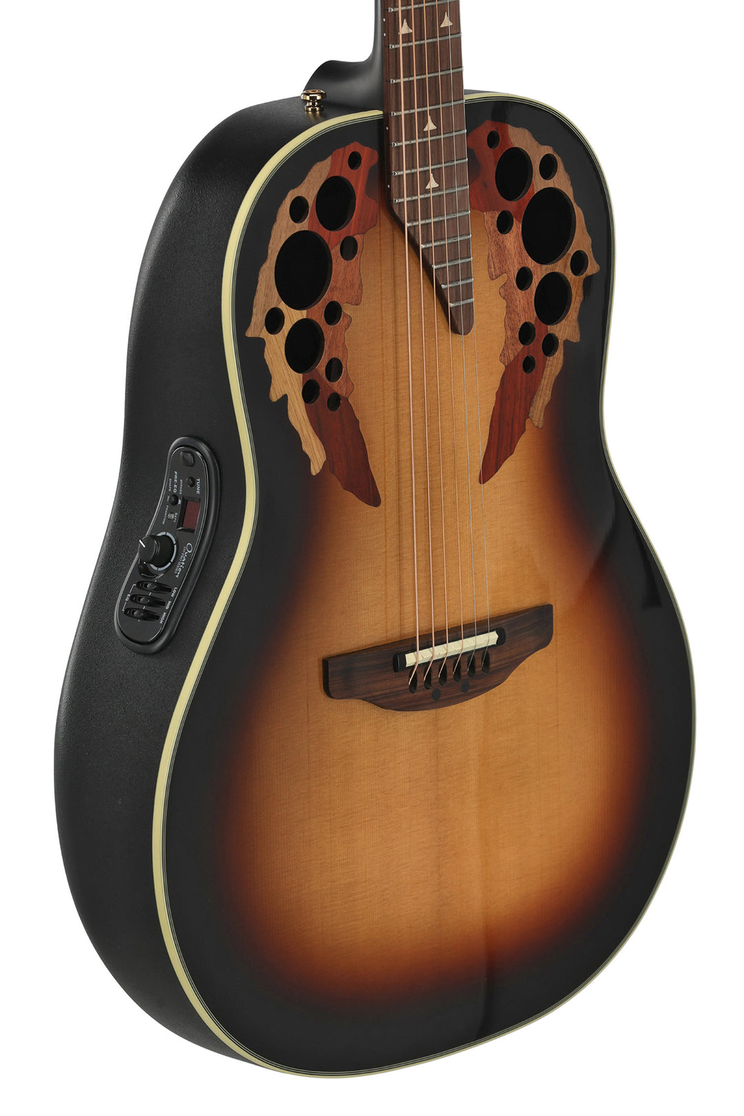Ovation E-akustisk Gitarer Pro Series Elite Deep Bowl uten cutaway - Sunburst (1718-1-G)