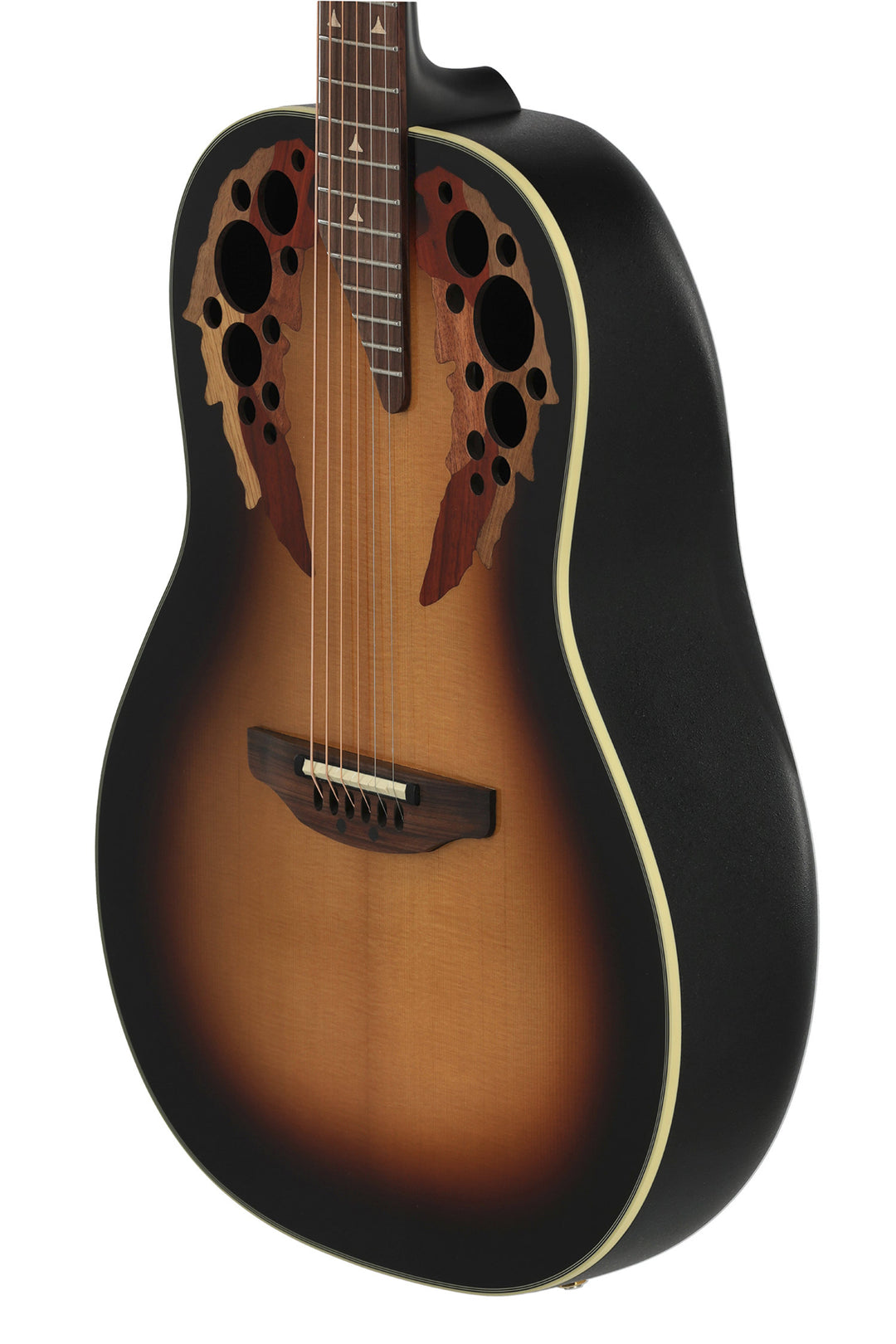 Ovation E-akustisk Gitarer Pro Series Elite Deep Bowl uten cutaway - Sunburst (1718-1-G)