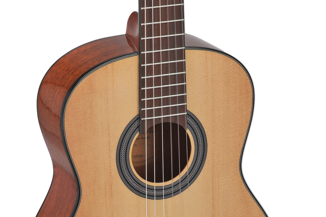 GEWA klassisk gitar Student Natural - 1/2 størrelse natur