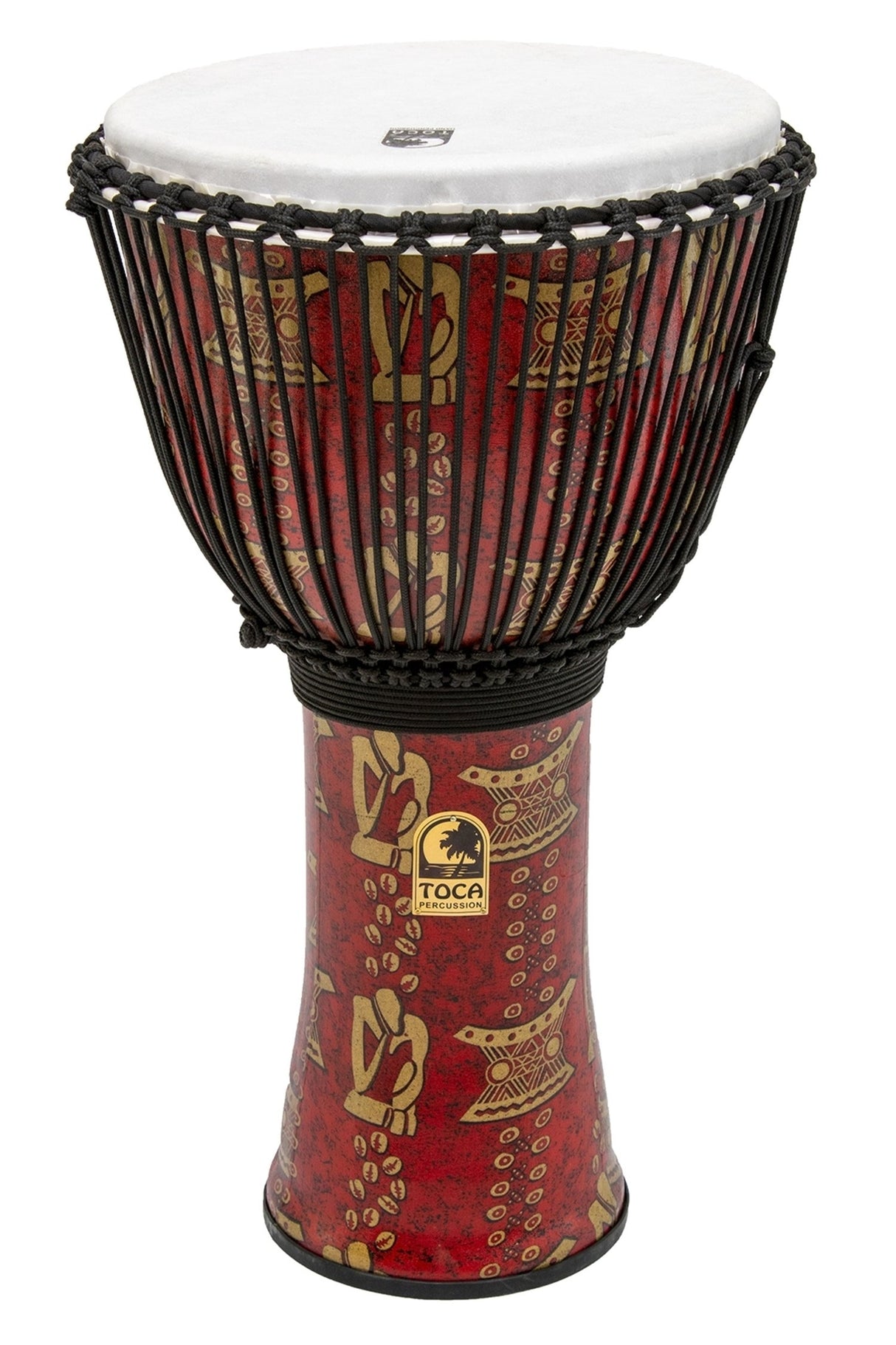 Toca Djembe Freestyle II Rope Tuned - Mørkerød (TF2DJ-14RB)