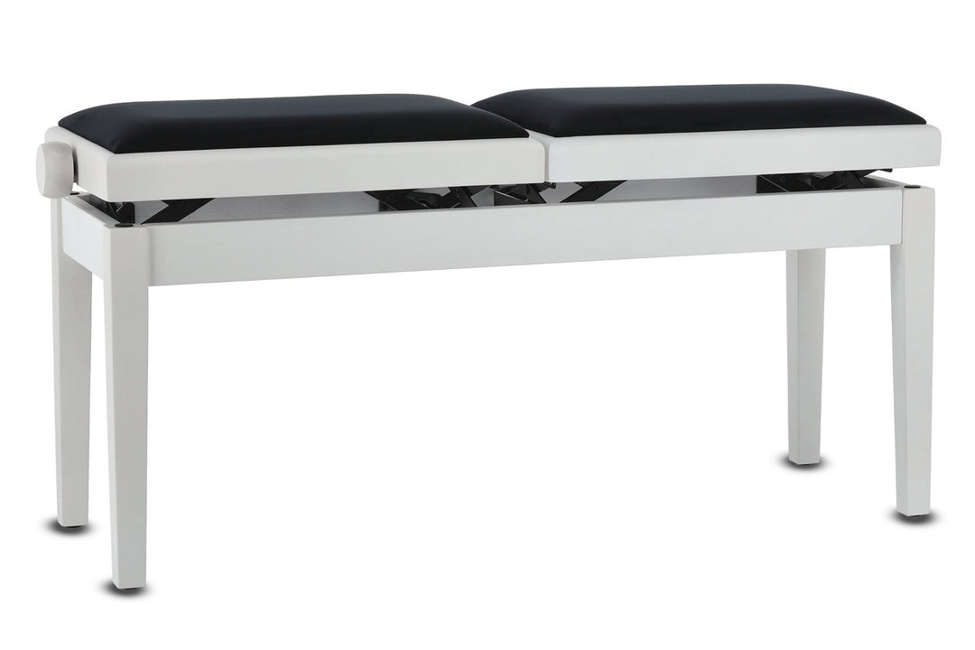 GEWA pianokrakk Deluxe Double - Hvit matt