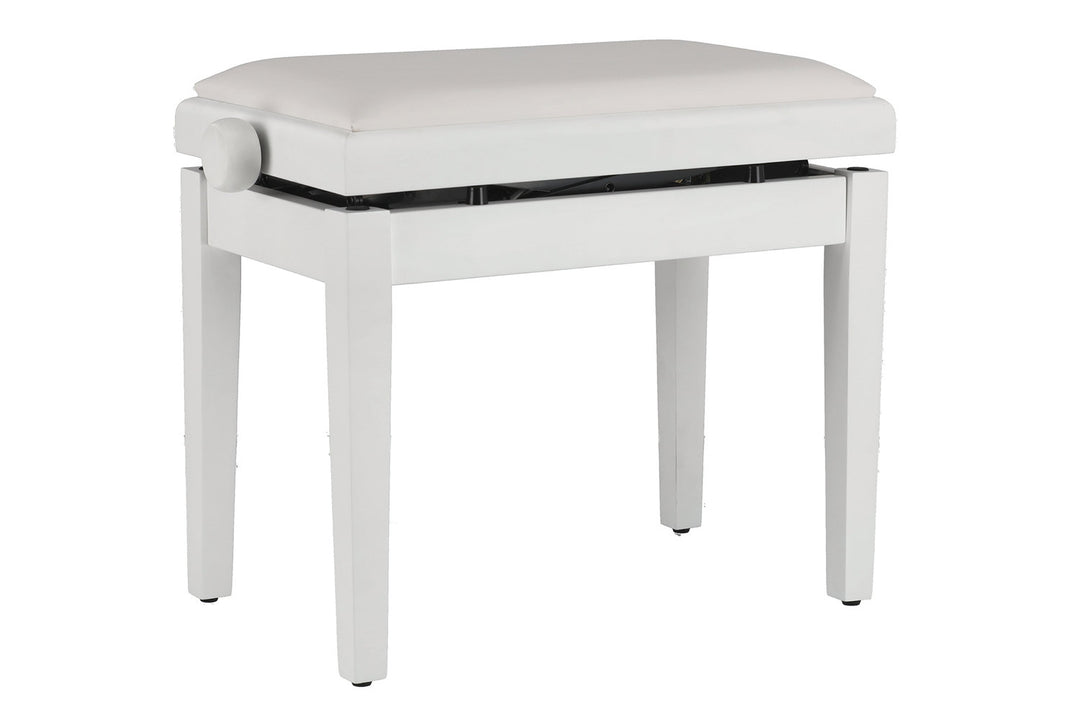 GEWA pianokrakk Deluxe Autolift Vinyl - White matt (White seat)