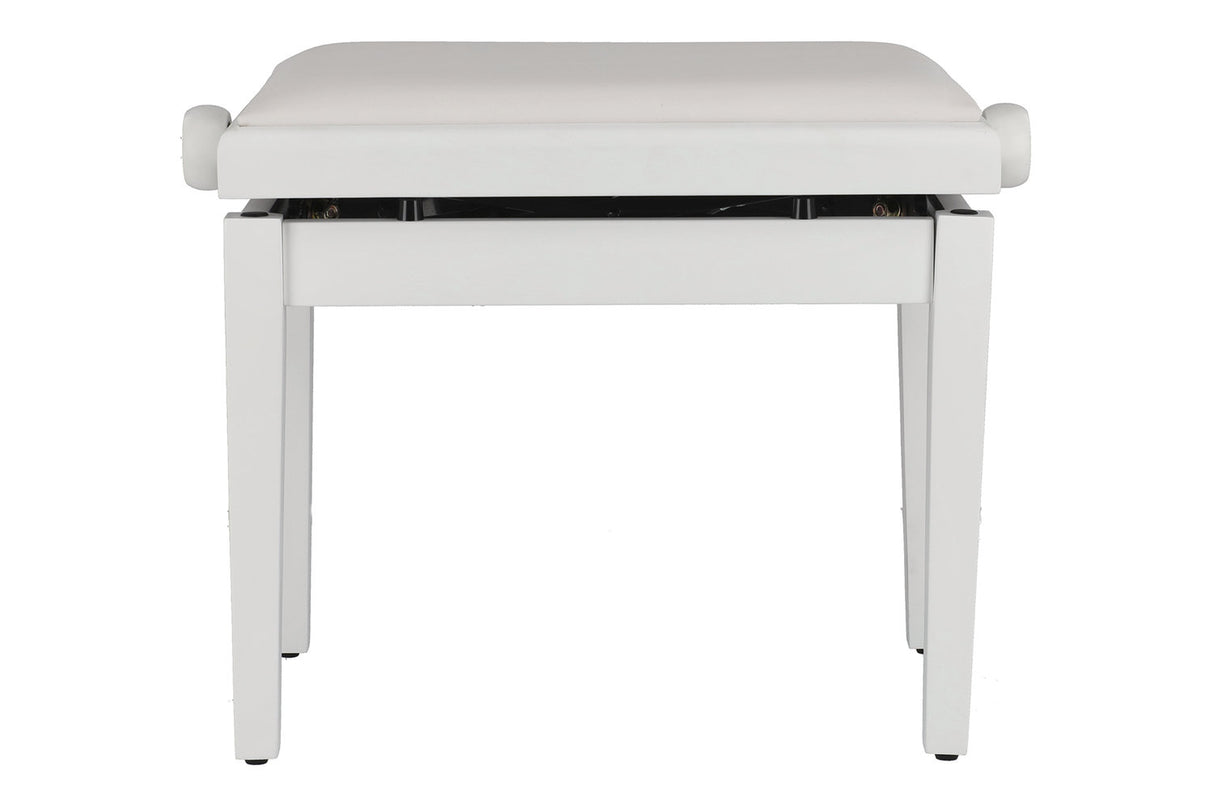 GEWA pianokrakk Deluxe Autolift Vinyl - White matt (White seat)