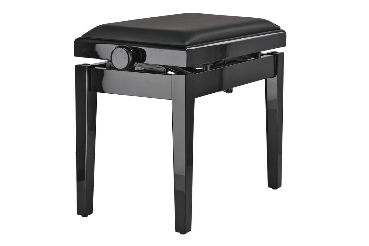 GEWA pianokrakk Deluxe Autolift Vinyl - Black highgloss (Seat black)