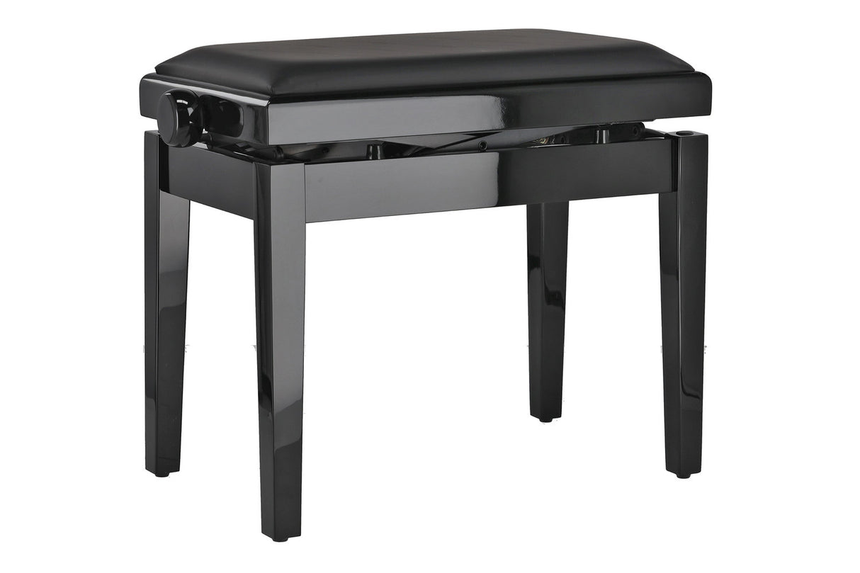 GEWA pianokrakk Deluxe Autolift Vinyl - Black highgloss (Seat black)