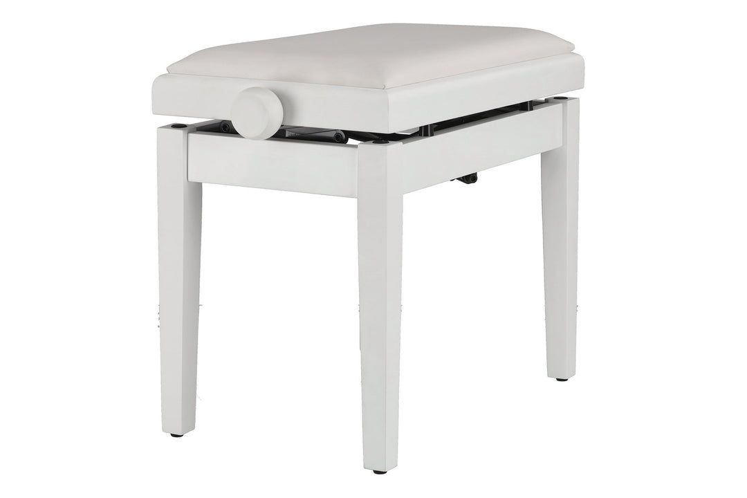 GEWA pianokrakk Deluxe Autolift Vinyl - White matt (White seat)