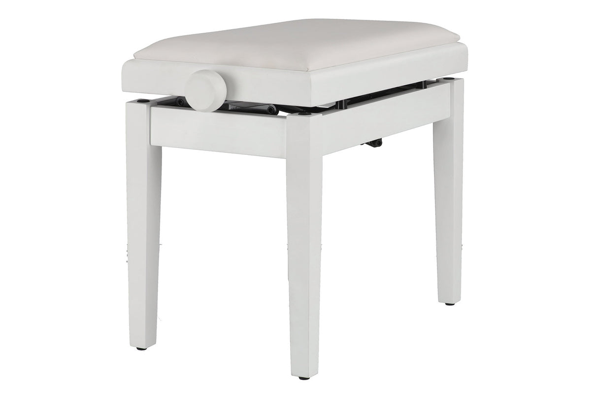 GEWA pianokrakk Deluxe Autolift Vinyl - White matt (White seat)