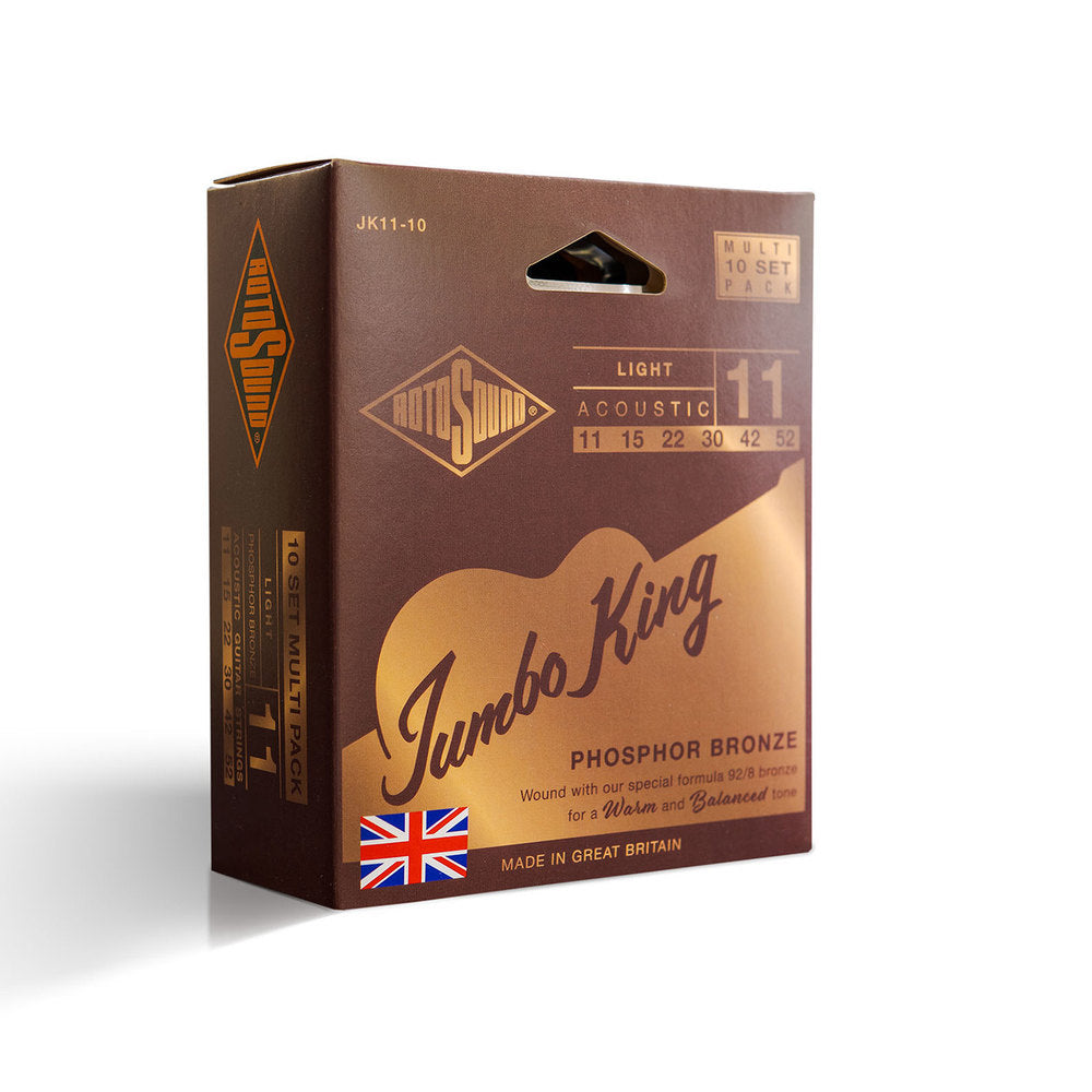 Rotosound Jumbo King JK11-10 westerngitarstrenger 11-52, 10 set