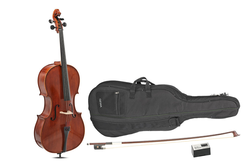 GEWA Sonata Europa cello 3/4, satt opp med massarandubabue og etui