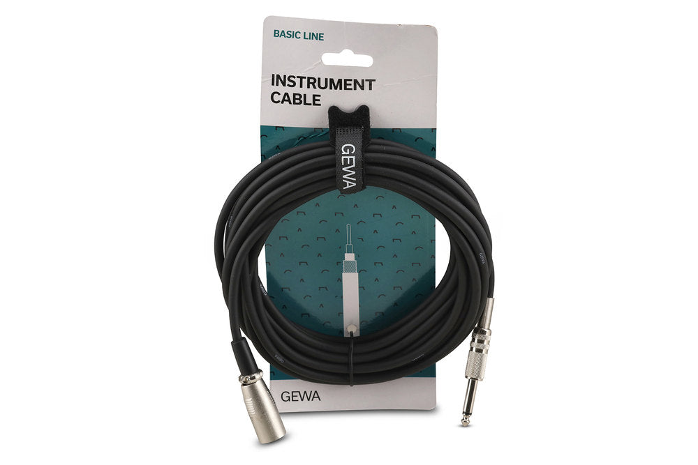 GEWA Basic Line instrumentkabel 6 m, mono-jack til XLR-hann