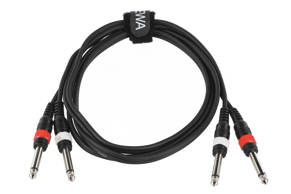 GEWA Basic Line dobbeltkabel 1,5 m, 2 x mono-jack