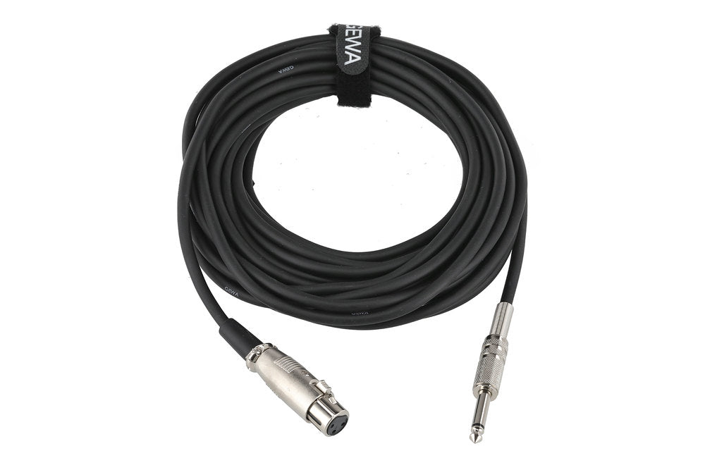 GEWA Basic Line mikrofonkabel 9 m, XLR-hunn til mono-jack