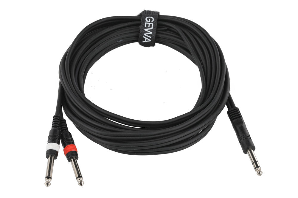 GEWA Basic Line Y-kabel 6 m, stereo-jack til 2 x mono-jack